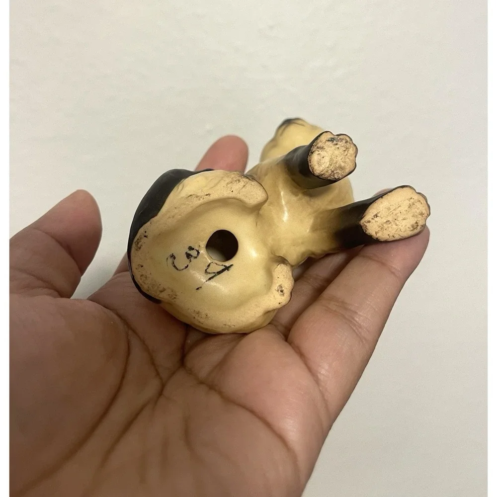 Vintage Siamese Cat Kitten‎ Figurine Statue Matte Ceramic Japan